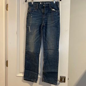 Gap Kids, Boys Jeans, medium wash, jersey lined, size 14, NWOT